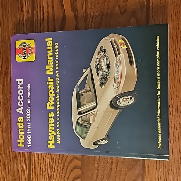 Haynes Other - Haynes Honda Accord 1998-2002 Repair Manual H42014